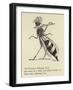 The Worrying Whizzing Wasp-Edward Lear-Framed Giclee Print