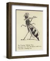 The Worrying Whizzing Wasp-Edward Lear-Framed Giclee Print
