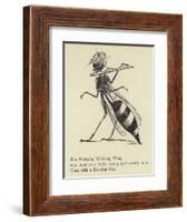 The Worrying Whizzing Wasp-Edward Lear-Framed Giclee Print