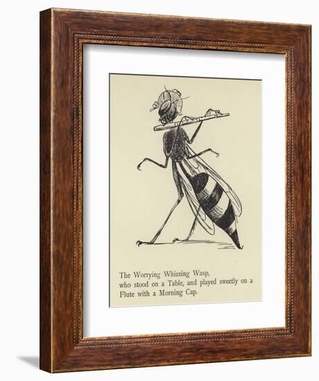 The Worrying Whizzing Wasp-Edward Lear-Framed Giclee Print