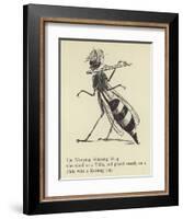 The Worrying Whizzing Wasp-Edward Lear-Framed Giclee Print