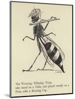 The Worrying Whizzing Wasp-Edward Lear-Mounted Giclee Print