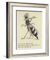 The Worrying Whizzing Wasp-Edward Lear-Framed Giclee Print