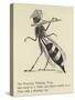The Worrying Whizzing Wasp-Edward Lear-Stretched Canvas