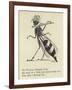 The Worrying Whizzing Wasp-Edward Lear-Framed Giclee Print