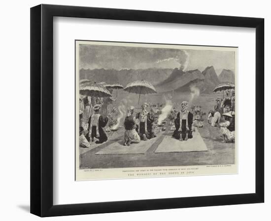 The Worship of the Bromo in Java-Joseph Nash-Framed Giclee Print