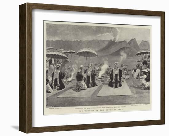 The Worship of the Bromo in Java-Joseph Nash-Framed Giclee Print