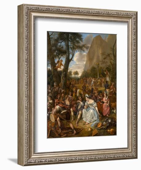 The Worship of the Golden Calf, c.1672-1675-Jan Havicksz Steen-Framed Giclee Print