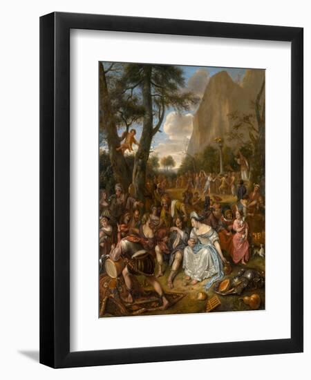 The Worship of the Golden Calf, c.1672-1675-Jan Havicksz Steen-Framed Giclee Print