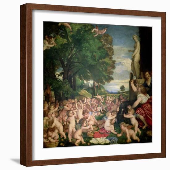 The Worship of Venus, 1519-Titian (Tiziano Vecelli)-Framed Giclee Print