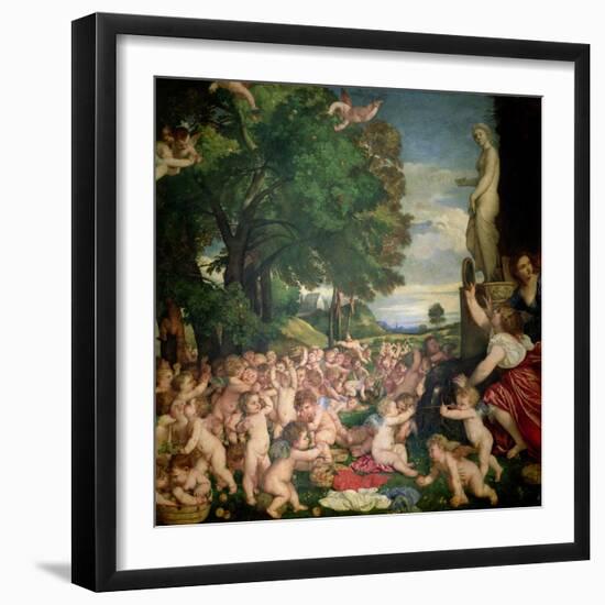 The Worship of Venus, 1519-Titian (Tiziano Vecelli)-Framed Giclee Print