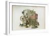 The Worsted Winder, 1805-William Henry Pyne-Framed Giclee Print