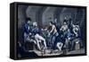 The Wounded Being Treated Below Deck During the Battle of the Nile in 1798-null-Framed Stretched Canvas