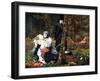 The Wounded Cavalier, 1855-William Shakespeare Burton-Framed Giclee Print