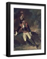 The Wounded Cuirassier-Théodore Géricault-Framed Giclee Print