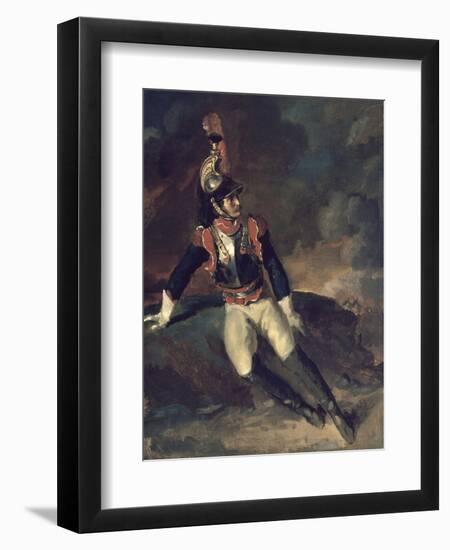 The Wounded Cuirassier-Théodore Géricault-Framed Giclee Print