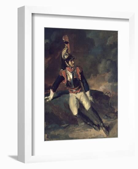 The Wounded Cuirassier-Théodore Géricault-Framed Giclee Print