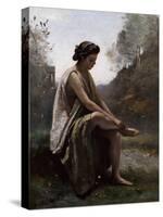 The Wounded Eurydice, C.1868-70-Jean-Baptiste-Camille Corot-Stretched Canvas