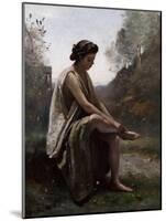 The Wounded Eurydice, C.1868-70-Jean-Baptiste-Camille Corot-Mounted Giclee Print