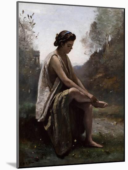 The Wounded Eurydice, C.1868-70-Jean-Baptiste-Camille Corot-Mounted Giclee Print