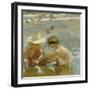 The Wounded Foot, by Joaquin Sorolla y Bastida, 1909, Spanish painting,-Joaquin Sorolla y Bastida-Framed Art Print