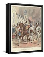 The Wounded General Montcalm Is Brought Back to Quebec, 1759-Louis Charles Bombled-Framed Stretched Canvas