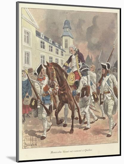 The Wounded General Montcalm Is Brought Back to Quebec, 1759-Louis Charles Bombled-Mounted Giclee Print