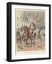 The Wounded General Montcalm Is Brought Back to Quebec, 1759-Louis Charles Bombled-Framed Giclee Print