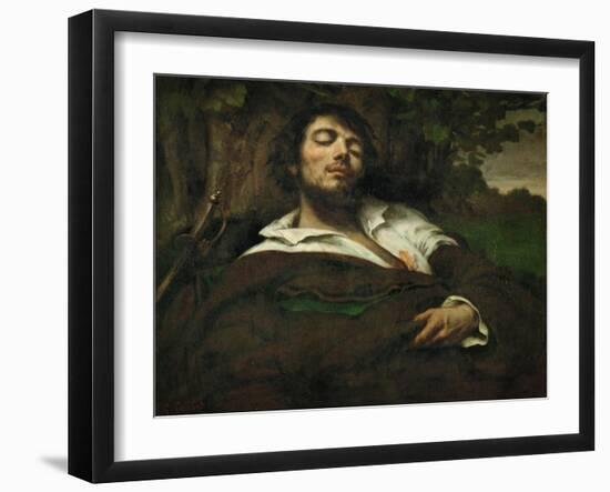 The Wounded Man, circa 1855-Gustave Courbet-Framed Giclee Print