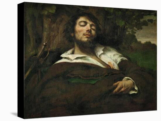 The Wounded Man, circa 1855-Gustave Courbet-Stretched Canvas