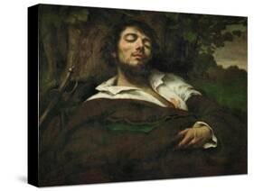 The Wounded Man, circa 1855-Gustave Courbet-Stretched Canvas