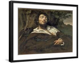 The Wounded Man (L'Homme Bless)-Gustave Courbet-Framed Giclee Print