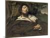 The Wounded Man (L'Homme Bless)-Gustave Courbet-Mounted Giclee Print