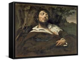 The Wounded Man (L'Homme Bless)-Gustave Courbet-Framed Stretched Canvas