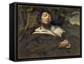 The Wounded Man (L'Homme Bless)-Gustave Courbet-Framed Stretched Canvas