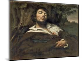 The Wounded Man (L'Homme Bless)-Gustave Courbet-Mounted Giclee Print