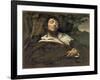 The Wounded Man (L'Homme Bless)-Gustave Courbet-Framed Giclee Print