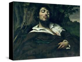 The Wounded Man-Gustave Courbet-Stretched Canvas