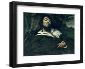 The Wounded Man-Gustave Courbet-Framed Giclee Print