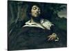 The Wounded Man-Gustave Courbet-Stretched Canvas