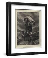 The Wounded Ram, Loch Freig-Richard Ansdell-Framed Premium Giclee Print