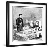 The Wounded Soldier's Toast to the Queen, C1850s-null-Framed Giclee Print