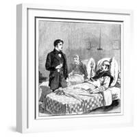 The Wounded Soldier's Toast to the Queen, C1850s-null-Framed Giclee Print