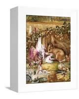 The Wounded Squirrel-John Anster Fitzgerald-Framed Stretched Canvas