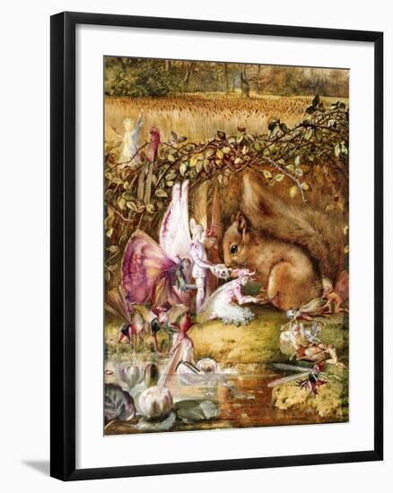 The Wounded Squirrel-John Anster Fitzgerald-Framed Giclee Print