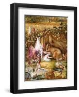 The Wounded Squirrel-John Anster Fitzgerald-Framed Premium Giclee Print