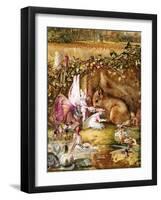 The Wounded Squirrel-John Anster Fitzgerald-Framed Giclee Print