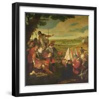 The Wounding of Sir Philip Sidney (1554-86) at the Battle of Zutphen, 22nd September 1586-null-Framed Giclee Print