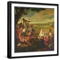 The Wounding of Sir Philip Sidney (1554-86) at the Battle of Zutphen, 22nd September 1586-null-Framed Giclee Print