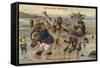 The Wreck and Rescue - the Animal's Trip to Sea-null-Framed Stretched Canvas